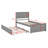 Platform Bed With Trundle Bed-1890338576