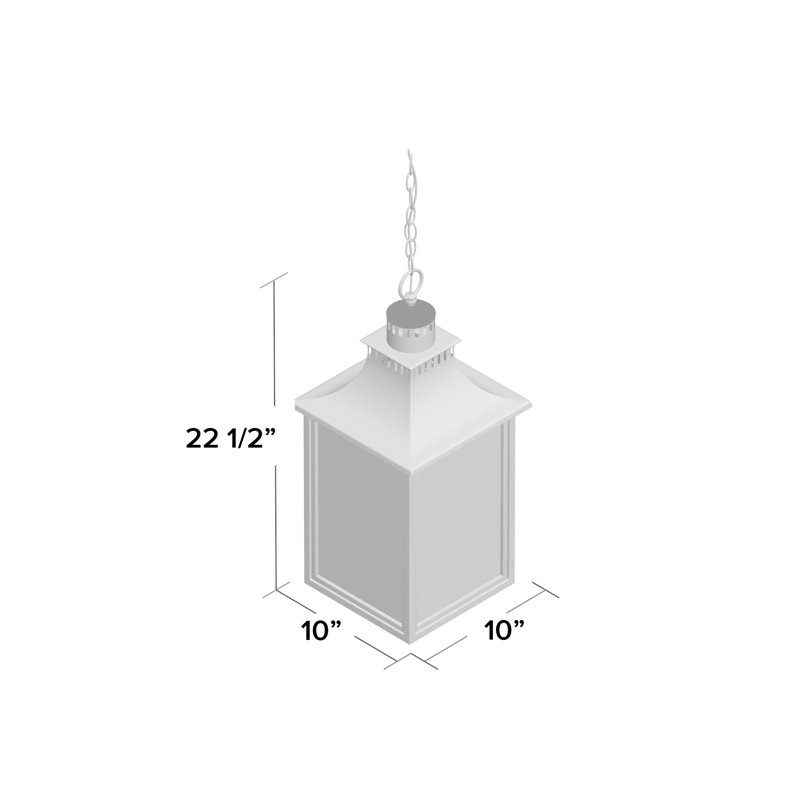 Monte Grande 3-Light Outdoor Hanging Lantern in English Bronze, English Bronze