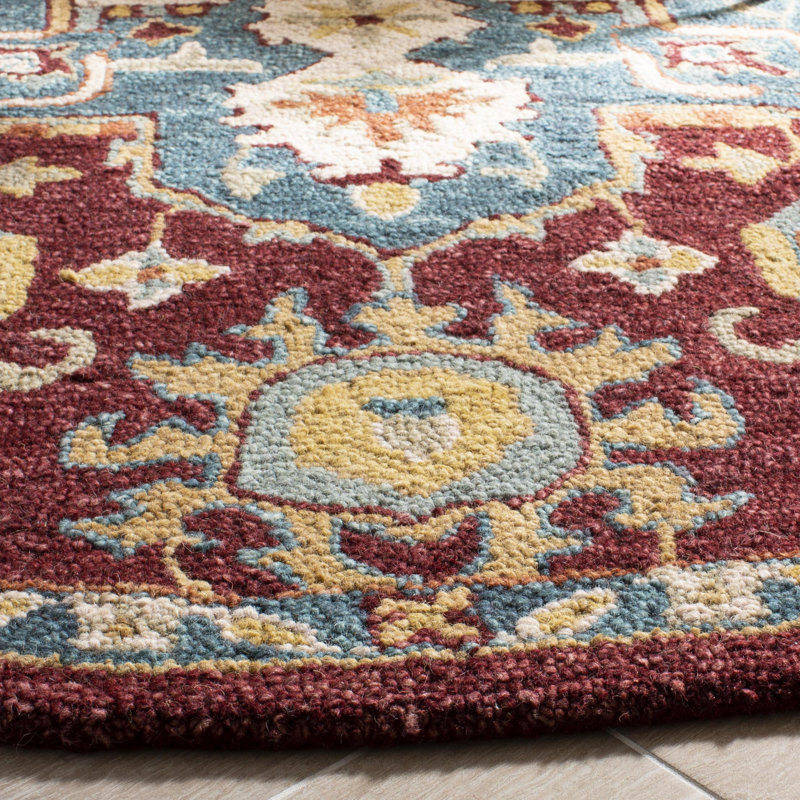Vahakn Hand Tufted Wool Southwestern Rug, Rectangle 3' x 5'