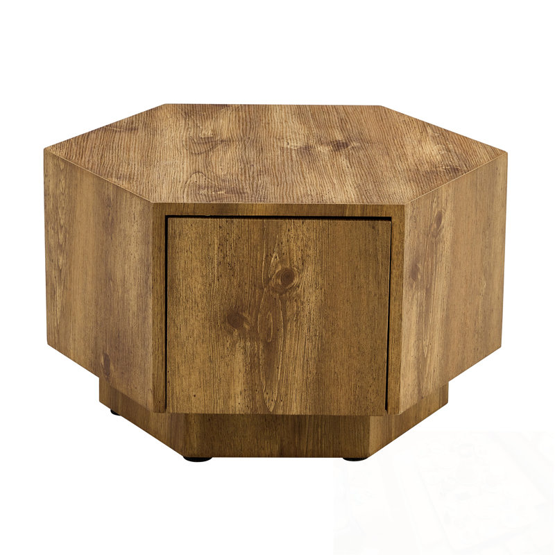 Hexagonal Coffee Table With Drawers