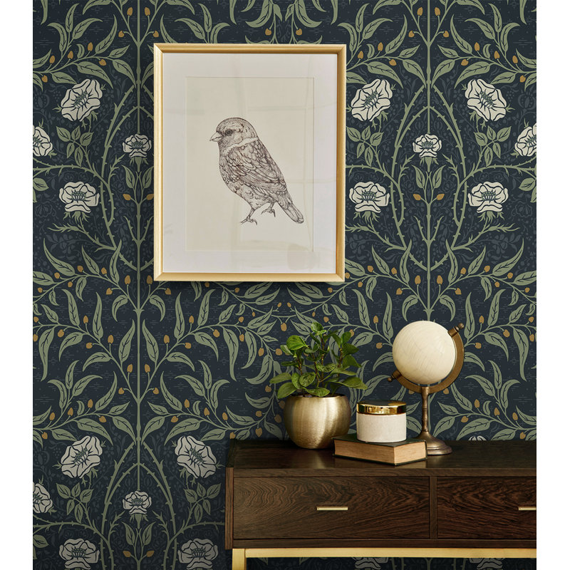 Dantre 5.48m x 52.07cm Satin Peel & Stick Wallpaper Roll