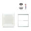 Ensemble 60" W x 73.75" H Framed Rectangle Sliding Shower Stall and Base Included-563040073-670768003