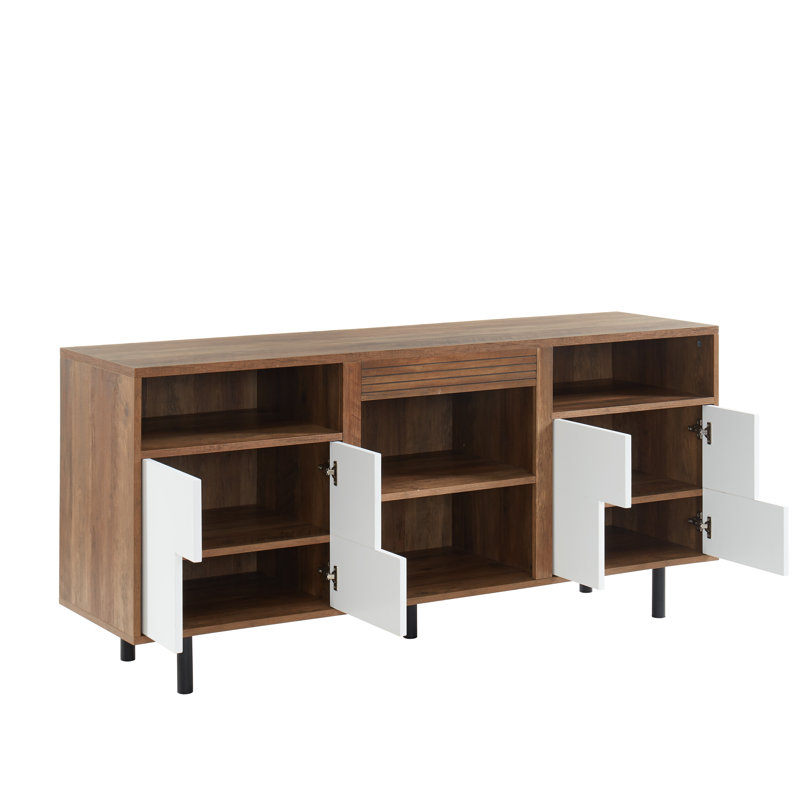 Keyleen Unfinished TV Stand for TVs up to 70", White
