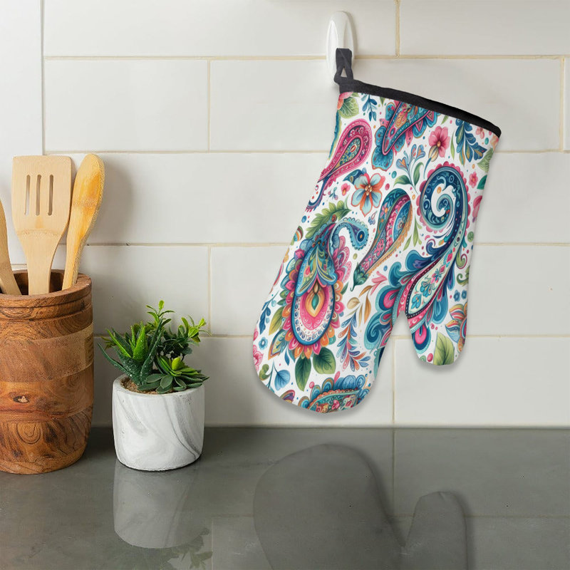 Couvre-lit en coton Preppy Paisley Vibes