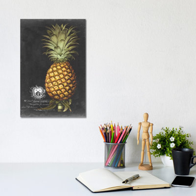 Royal Brookshaw Pineapple I by George Brookshaw - Wrapped Canvas Print