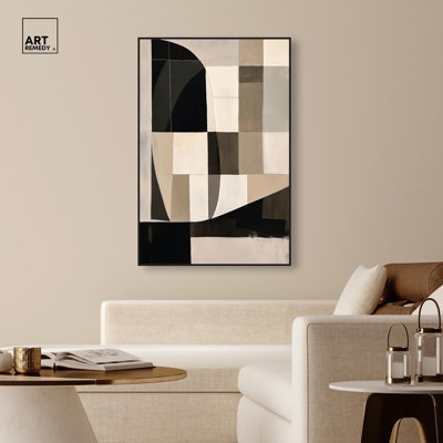 Modern Shapes II Canvas Geometric Abstract by Art Remedy