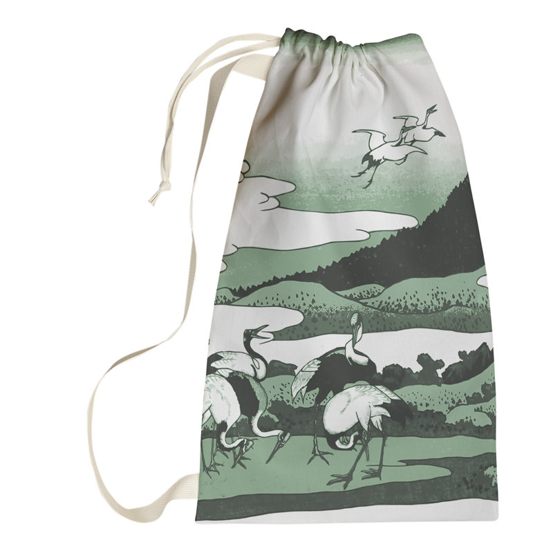 Sac à linge japonais, Petit (H 64 po x l 20 po x P 1,5 po), Vert