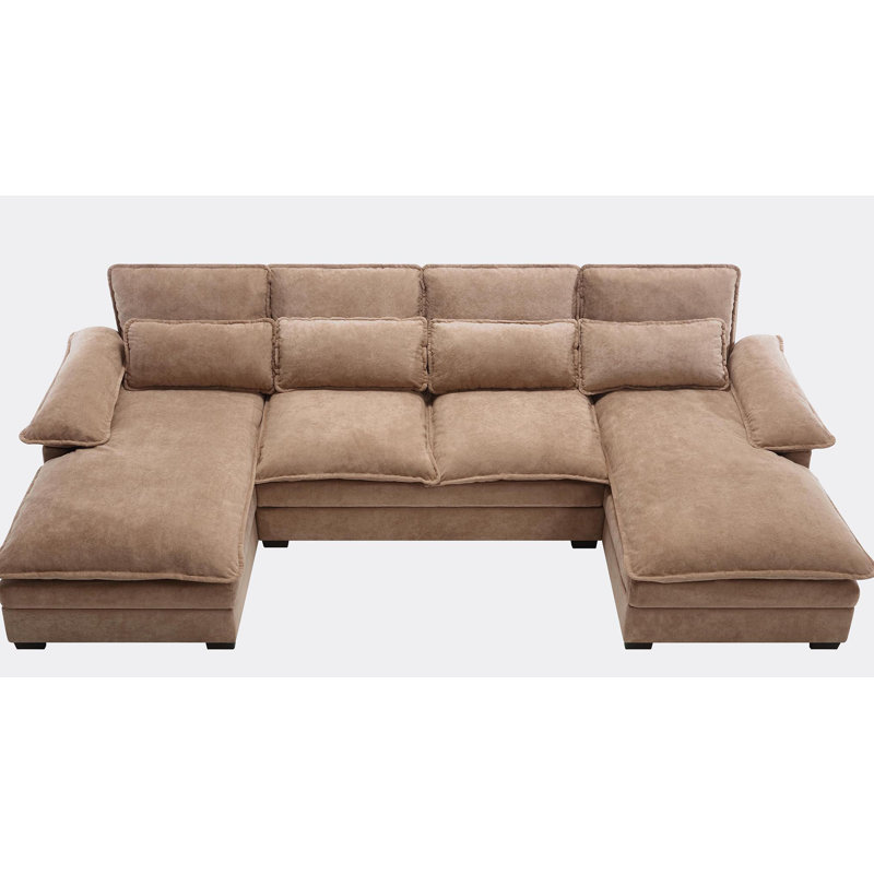Canapé modulaire 3 pièces Tamaryn, Polyester brun
