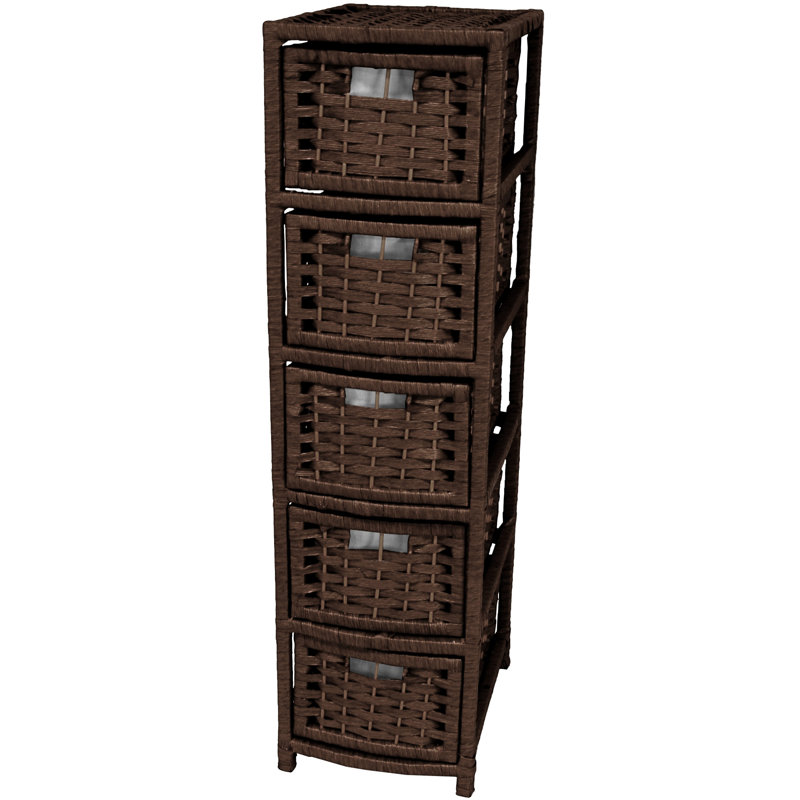 Commode de rangement 5 tiroirs Humphreys, Moka, 5