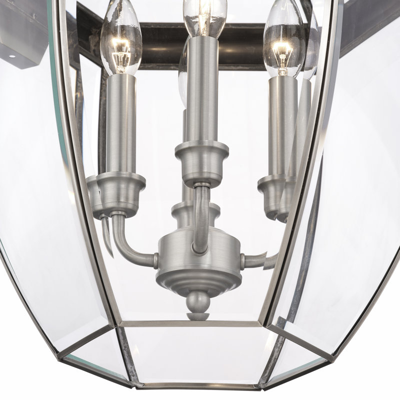 Alexavier Solid Brass Wall Light, 29" H x 16" W x 14.25" D, Brushed Nickel