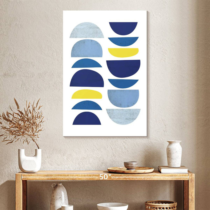 Avery Blue Yellow Modern I, 24" H x 16" W