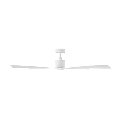 Visual Comfort Fan Launceton 72 Indoor Ceiling Fan with Light Grey Weathered Oak ABS blades and Handheld Remote