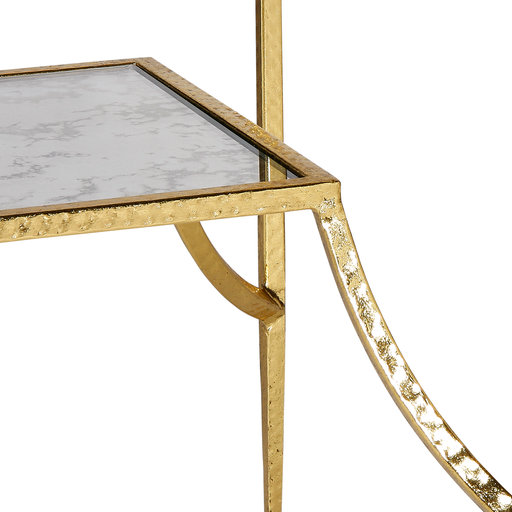 Lyon Glass Top End Table