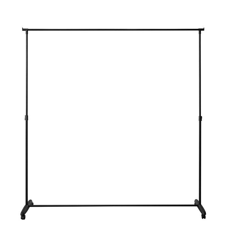 Adjustable Black Carbon Steel Privacy Room Divider Frame