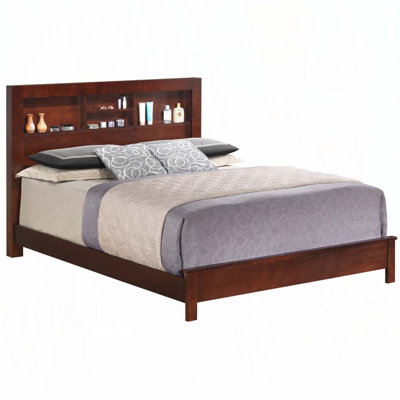 Base de lit plateforme en bois avec rangement