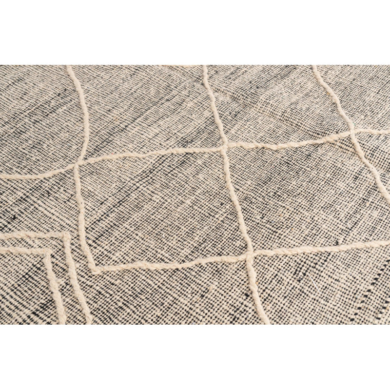 Tapis noir et blanc Orpheus