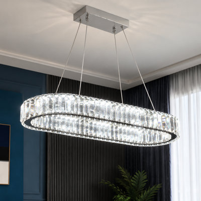 Kirt 1 - Light Crystal Integrated LED Chandelier