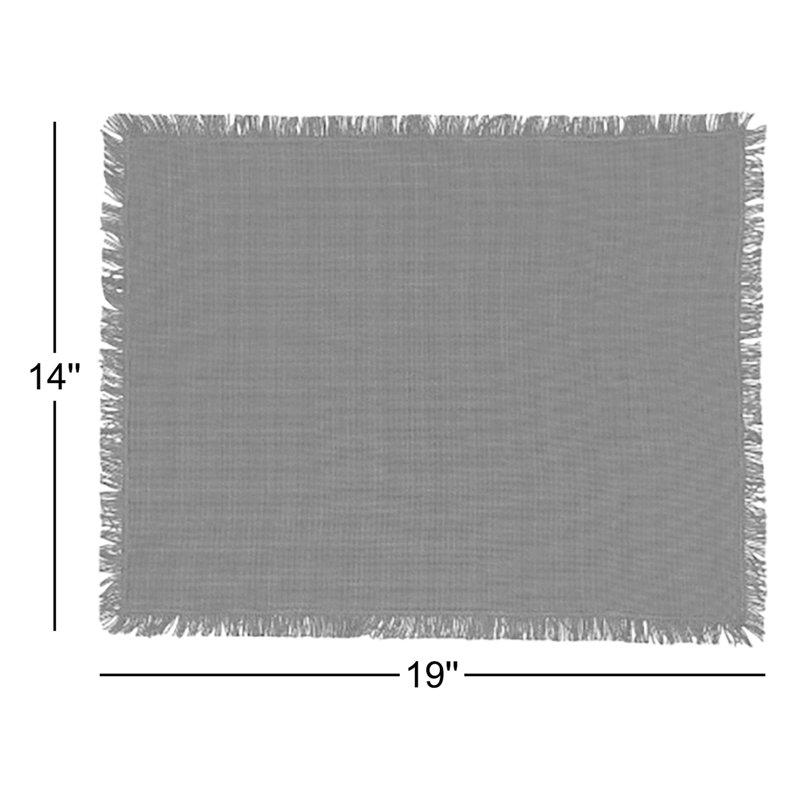 Essential 100% Cotton Rectangle Placemats, Terracotta