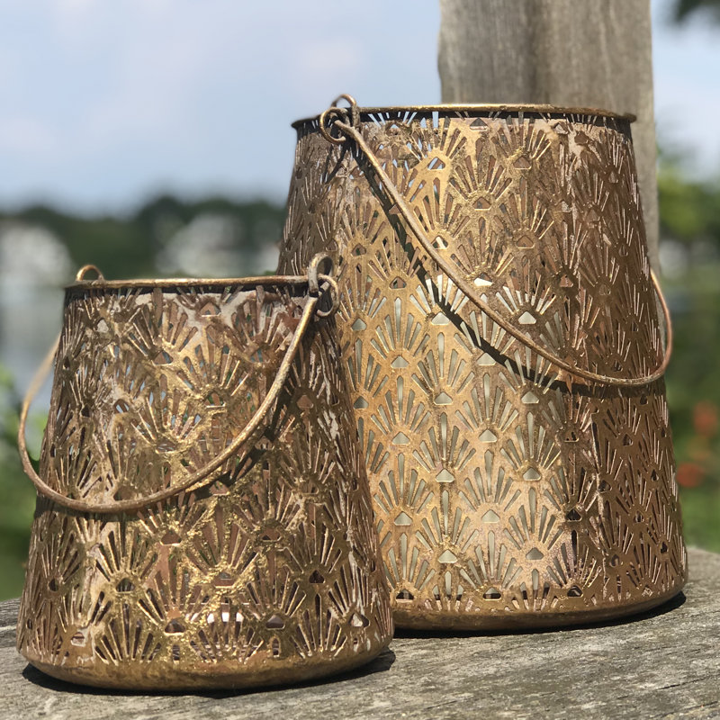 Grand Tour Golden Candle Lanterns