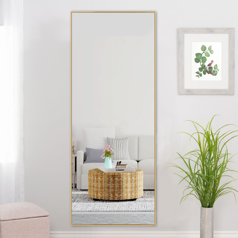Miroir pleine grandeur Adhvika, Or, 70,2 po x 23,4 po