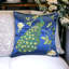 Housse de coussin réversible brodée en satin