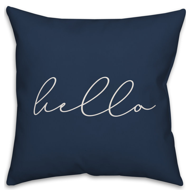  Housse de coussin carré et insert, Marine, 20 po x 20 po