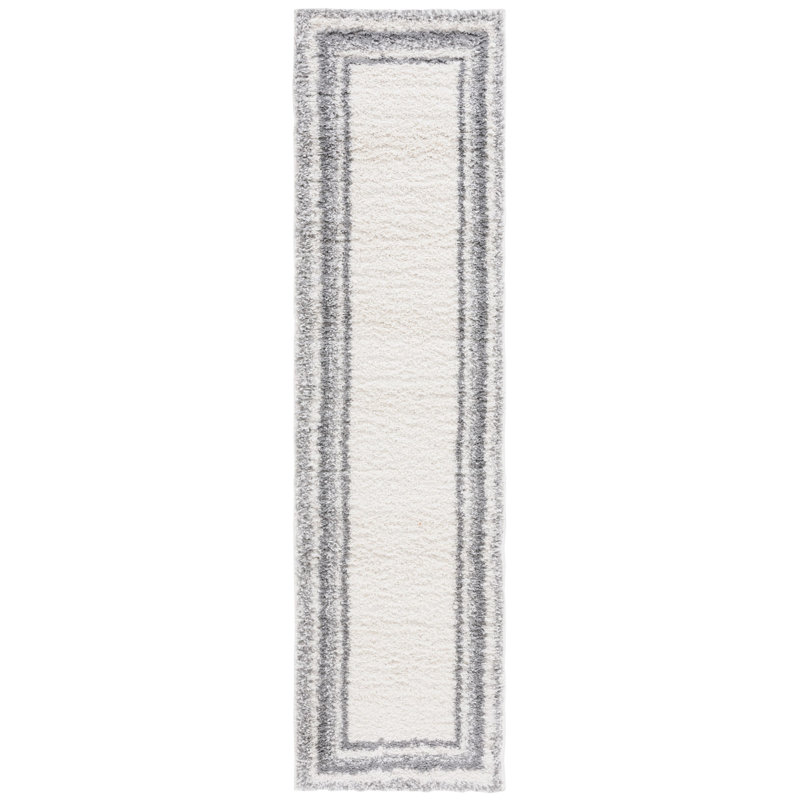 Tapis à poil long Ladaniel, Tapis de couloir 2 pi 2 po x 8 pi