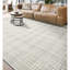 Plaid Area Rug in Silver/Beige-912793784