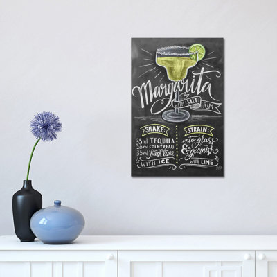 Margarita Recipe - Print on Canvas