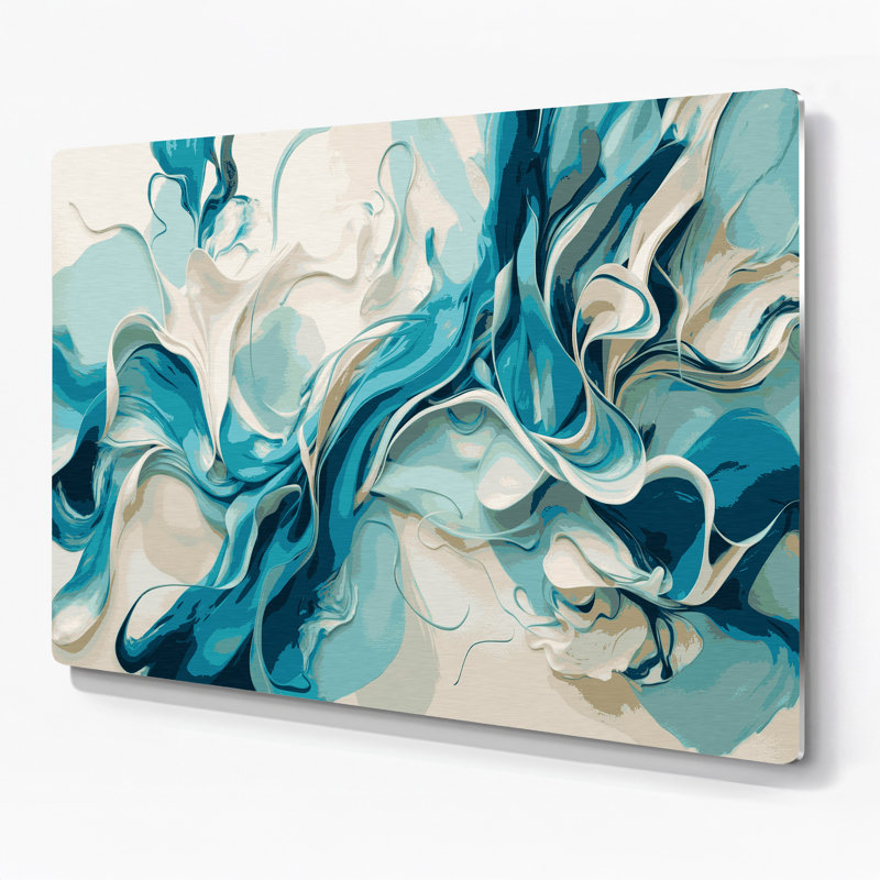 Art mural en métal Lyrical Abstraction 90, H 11 po x l 14 po