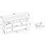 Console moderne en bois de pin massif avec 3 tiroirs et 2 tablettes-1830833609-1830833613