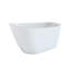 Baignoire autoportante en acrylique de 55 po, blanc brillant, idéale pour la salle de bain, avec drainage encastré et double isolation autoportante offrant une expérience de trempage relaxante, bonde en acier inoxydable