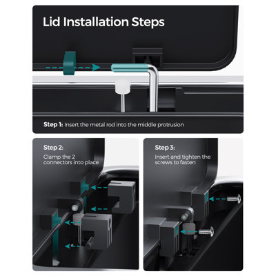 Replacement 2x8-Gallon Trash Can Lid