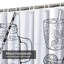 Rideau de douche imperméable avec 12 crochets-258891068