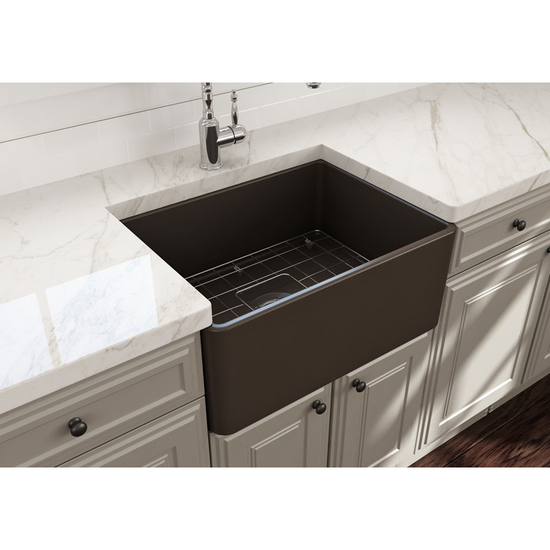 24'' L Kitchen Sink, White