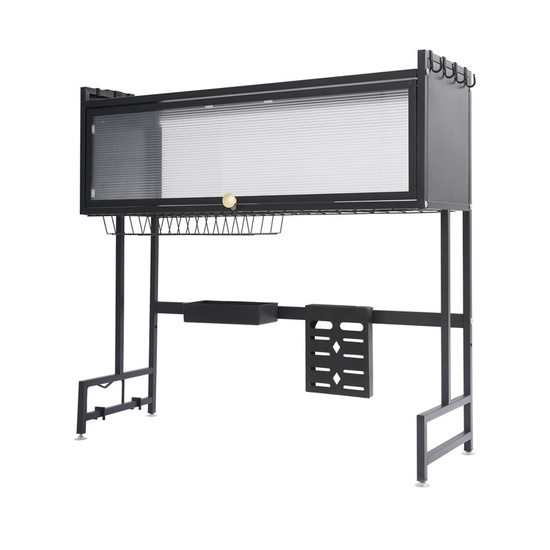 Égouttoir à vaisselle au-dessus de l'évier, Noir mat, H 31,5 po x L 33,46 po x P 11,81 po