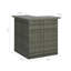 Table de bar d'extérieur modulaire Shiro, 3 tablettes, rotin gris, 41 po Shiro