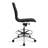 Modern Drafting Chair | Upholstered PU Leather Ribbed Armless Mid Back with Tall Adjustable Base & Leg Rest | Tilt Lock, Swivel | Computer, Home, Executive, Conference, Meetings -1423078237