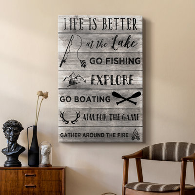 «Life is Better at the Lake» - galerie sur mesure Cavas