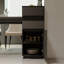 Îlot de cuisine l 31,4 po avec table de salle à manger extensible pour 2 à 4 personnes, tablettes ouvertes, tiroir de rangement et armoire