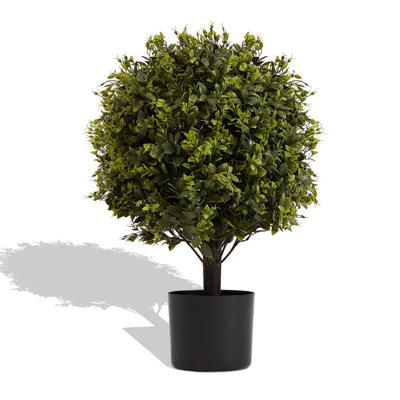 UV protection  Ball Topiary Tree for indoor outdoor Hot sales Artificial plants Greenery decoration in pot 22in 2pcs/set