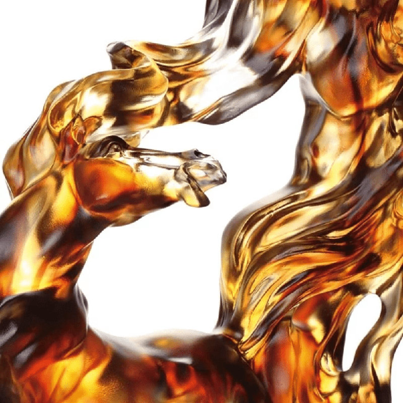 LIULI Crystal, Horse Sculpture | Prosperous Honor