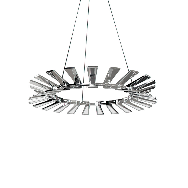 Lustre Wedge 36 "- Chrome poli