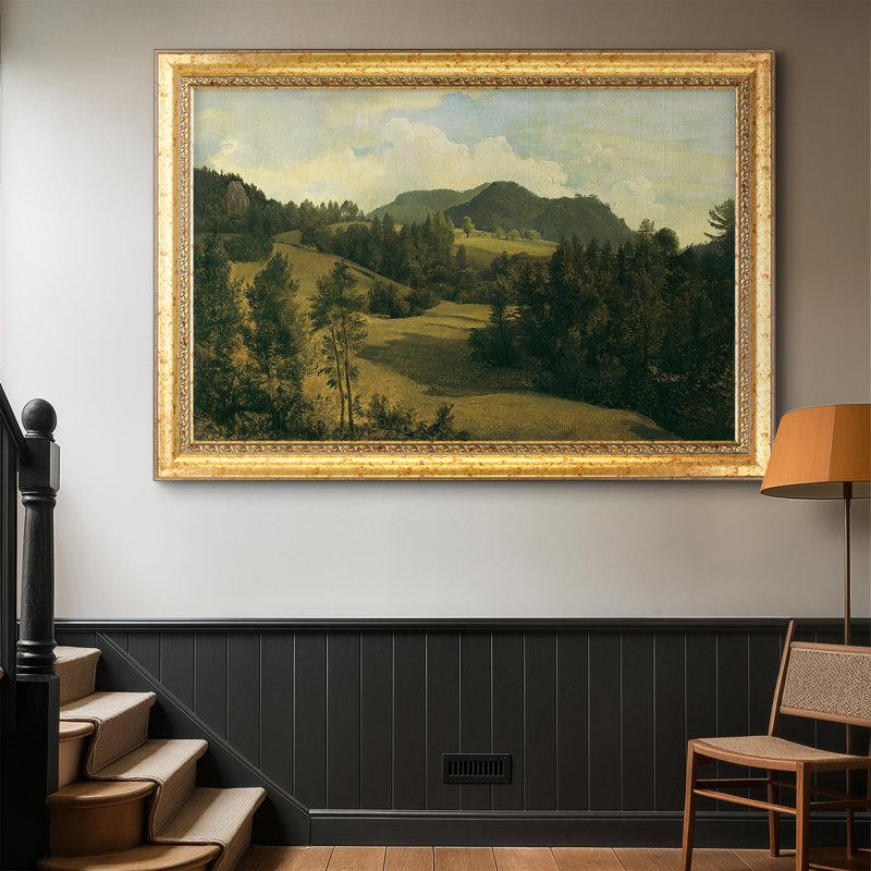 Paysage près de Miesenbach, v. 1830 - Frederic Gauermann - Toile encadrée sur mesure, 28x40 INNER SIZE, Framed Canvas