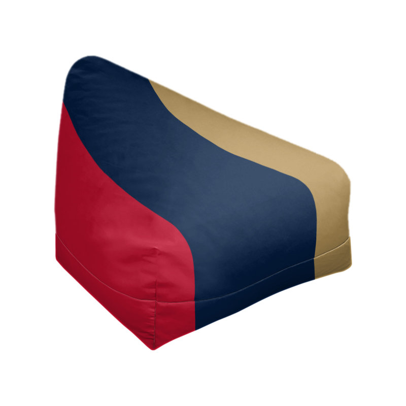 Sac de pois classique, Rouge / bleu / doré mat, H 42 po x l 38 po x P 31 po