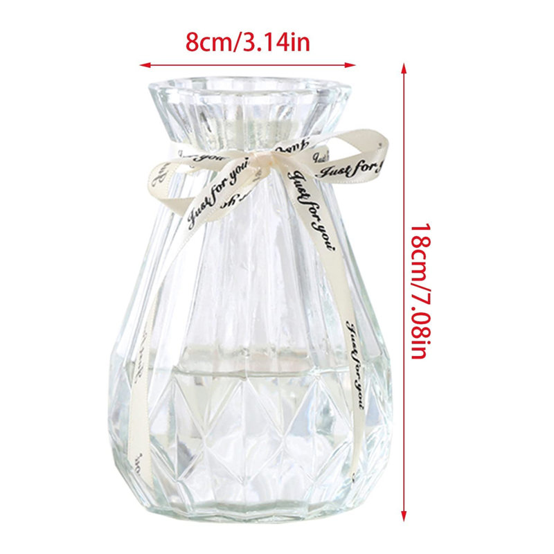 Spann Glass Floor Vase, Clear