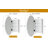 Marlawe Frameless Irregular Oval Medicine Cabinet Mirror with Adjustable Shelves-235519559