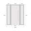 Porte d'entrée extérieure prémontée en PVC-U métal-plastique Manux 8113 noir mat avec 2 impostes latérales, pour bureaux, commerces et habitations, entrée, patio, garage, 173 x 203 cm (L 41 + 91 + 41 x H 203 cm), ouverture à droite vers l'intérieur. Dimensions : 173 x 203 cm (L 41 + 91 + 41 x H 203 cm).-109404204-109404197-109404201