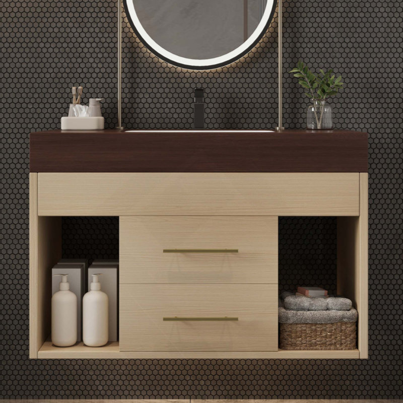Bathroom Vanity with Top, Bois