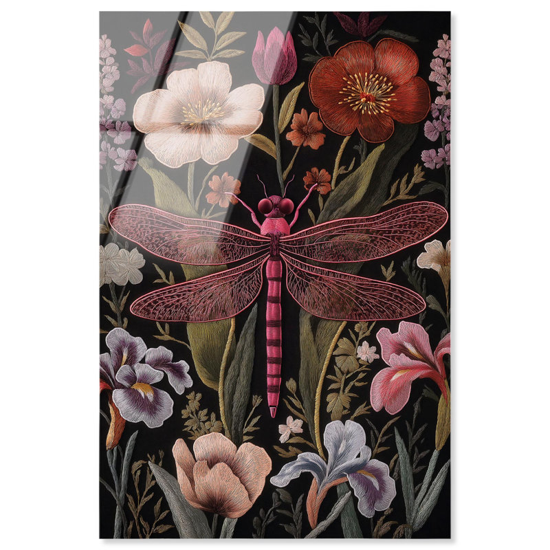 Décoration botanique Ruby Reed Rider I par Art Remedy, prête à être accrochée, H 15 po x l 10 po